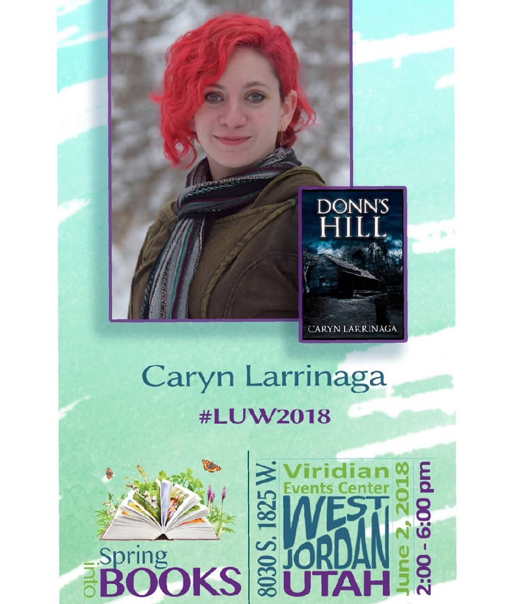 UTBasqueClub's tweet photo. #Basque Club of Utah member, @carynlarrinaga will be speaking at the “Spring Into Books” event on June 2nd in West Jordan, Utah. Caryn won a Silver Quill for her book “Donn’s Hill” from the League of #Utah Writers. #BasqueAuthor #SpringIntoBooks @springintobooks #luw2018 https://t.co/LtofCUrESB
