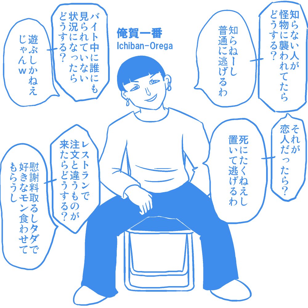 ちょこちょこタグ使って頂けてるようなのでぼくももう1回。キャラの個人情報(年齢、出身地、好き嫌いとか)よりも性格(内面)を深堀りするのが目的なので、キャラが自由に答えられるような質問にすると特徴が出てきやすいんじゃないかなと思います。 #オリキャラ面談 
