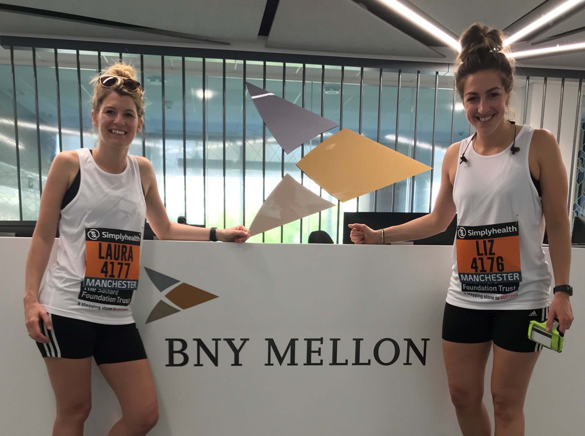 BNYglobal's tweet photo. Congrats to our 20+ BNY Mellon employees who ran in the @Great_Run this past weekend to raise money and awareness for @salfordf. More on the partnership: https://t.co/fSyAEpw4lw https://t.co/5PqvU94wlQ