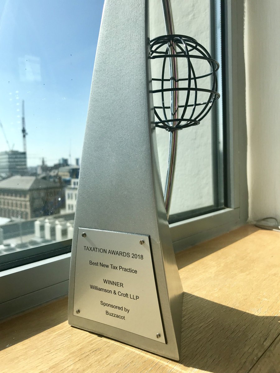 Our award has arrived! Thank you <a href="/TolleyTax/">Tolley</a> #TaxAwards2018