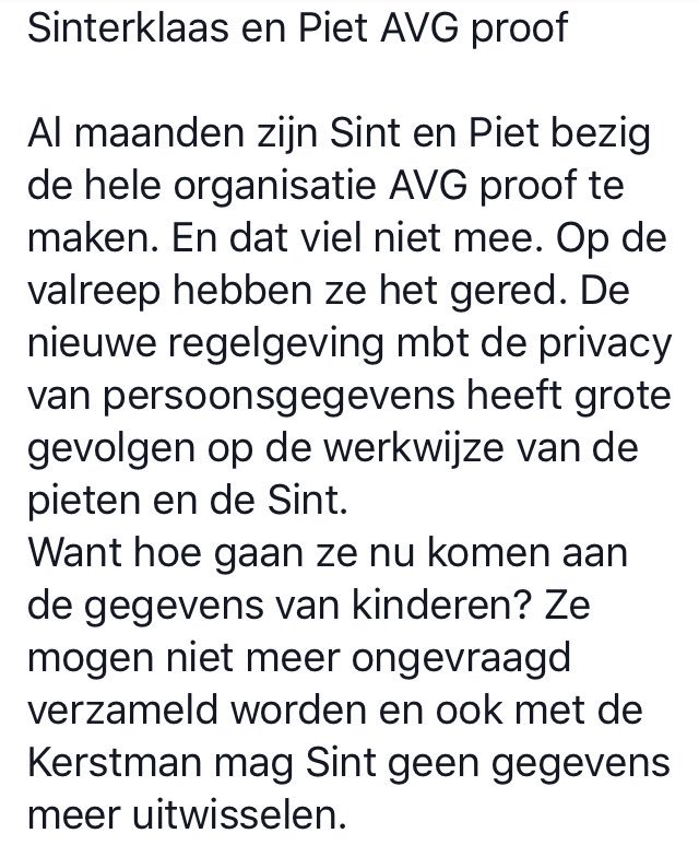 SinterklaasB's tweet photo. Wij zijn #AVG proof! En dat viel niet mee. Reageer op @facebook of je uit het rode boek wilt of niet. https://t.co/XM3nn8Qai0 https://t.co/adqOk8JDBh