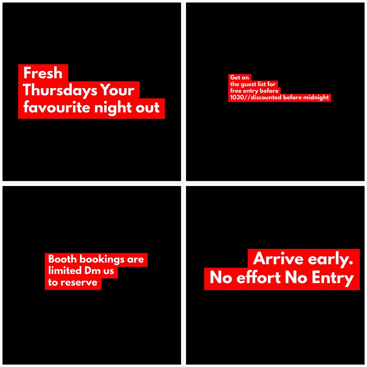 Bank holiday weekend is approaching... 

We kick it off at <a href="/Fresh_Thursdays/">Fresh Thursdays</a>📍

Message me for guest list and booths 📝