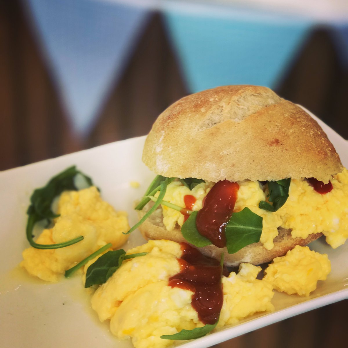 CoffeeClubN8's tweet photo. New special alert 🚨 
Scrambled egg sourdough roll 😍
#egg #healthyeating #HealthyLiving #monmouthcoffeecompany #woodgreen #hornsey #muswellhill #n8 https://t.co/CzloDxf1uI