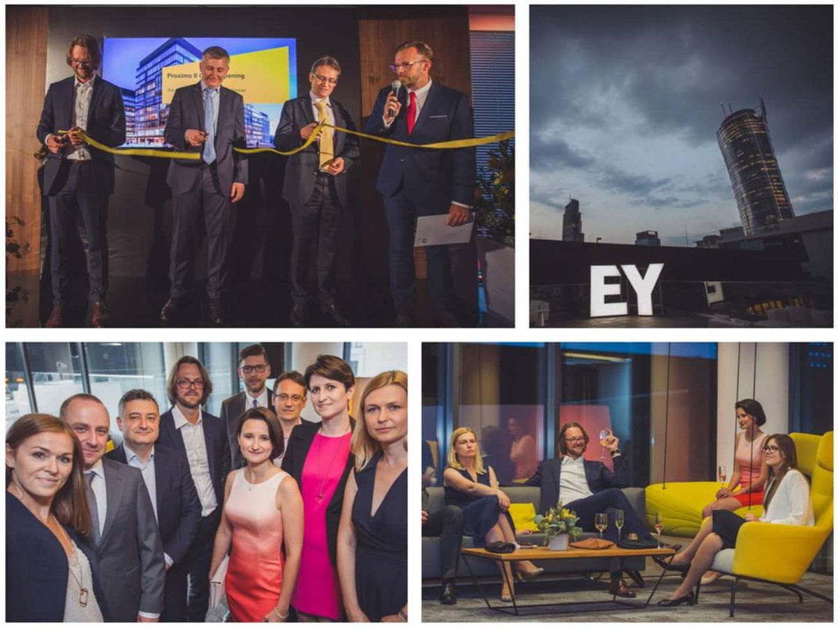 EY_GDSCareers's tweet photo. It’s official! Our new #Warsaw office, Proximo II, was inaugurated yesterday. During the ceremony, teams responsible for making this happen were recognized for helping us achieve this significant milestone. #EYGDSPoland https://t.co/CxJNmsPA3A