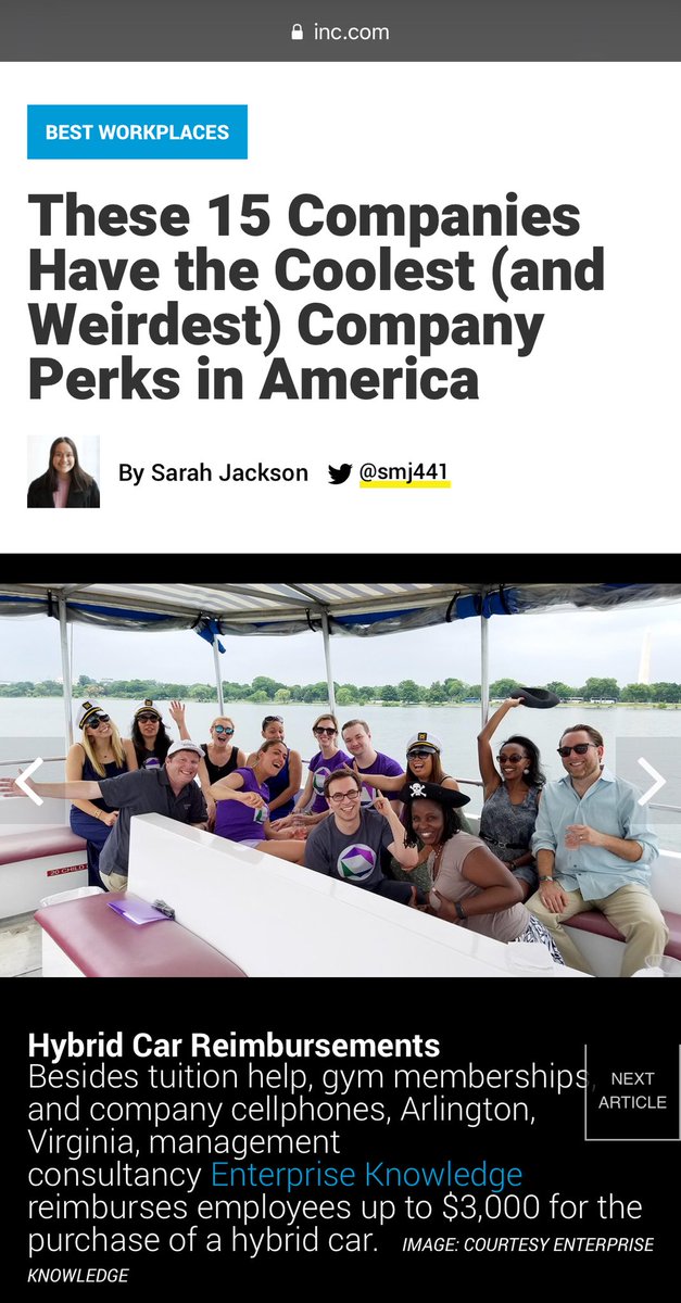 ZacharyWahl's tweet photo. Thanks to @Inc for recognizing @EKConsulting as one of their Best Workplaces.  I am so proud to work with my amazing colleagues!  - - - We’re hiring, by the way! - - - 
https://t.co/NVZaMk8cJk thanks @smj441 https://t.co/EudDKI4Lcv