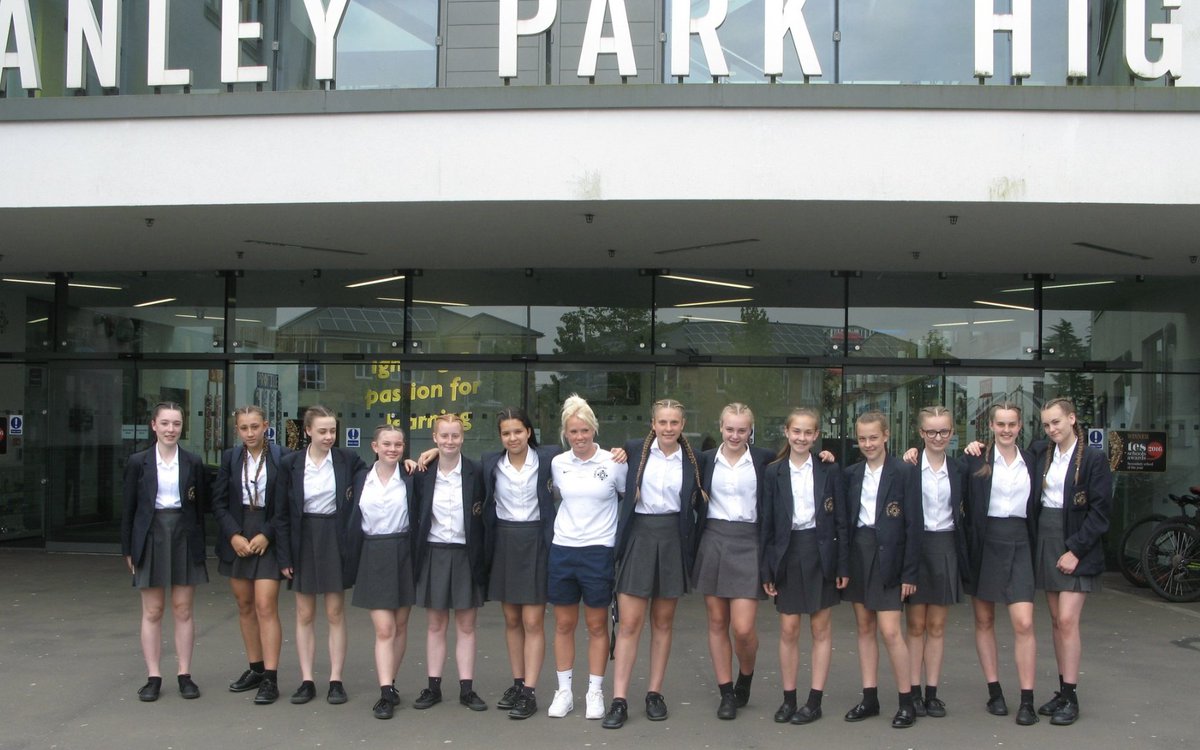 We are very proud of the girls football team at Stanley Park High... National Champions! What a fantastic achievement. Well done, ladies! <a href="/SPH_PE/">St. Philip Howard PE Glossop</a> #PSSchoolsCup
