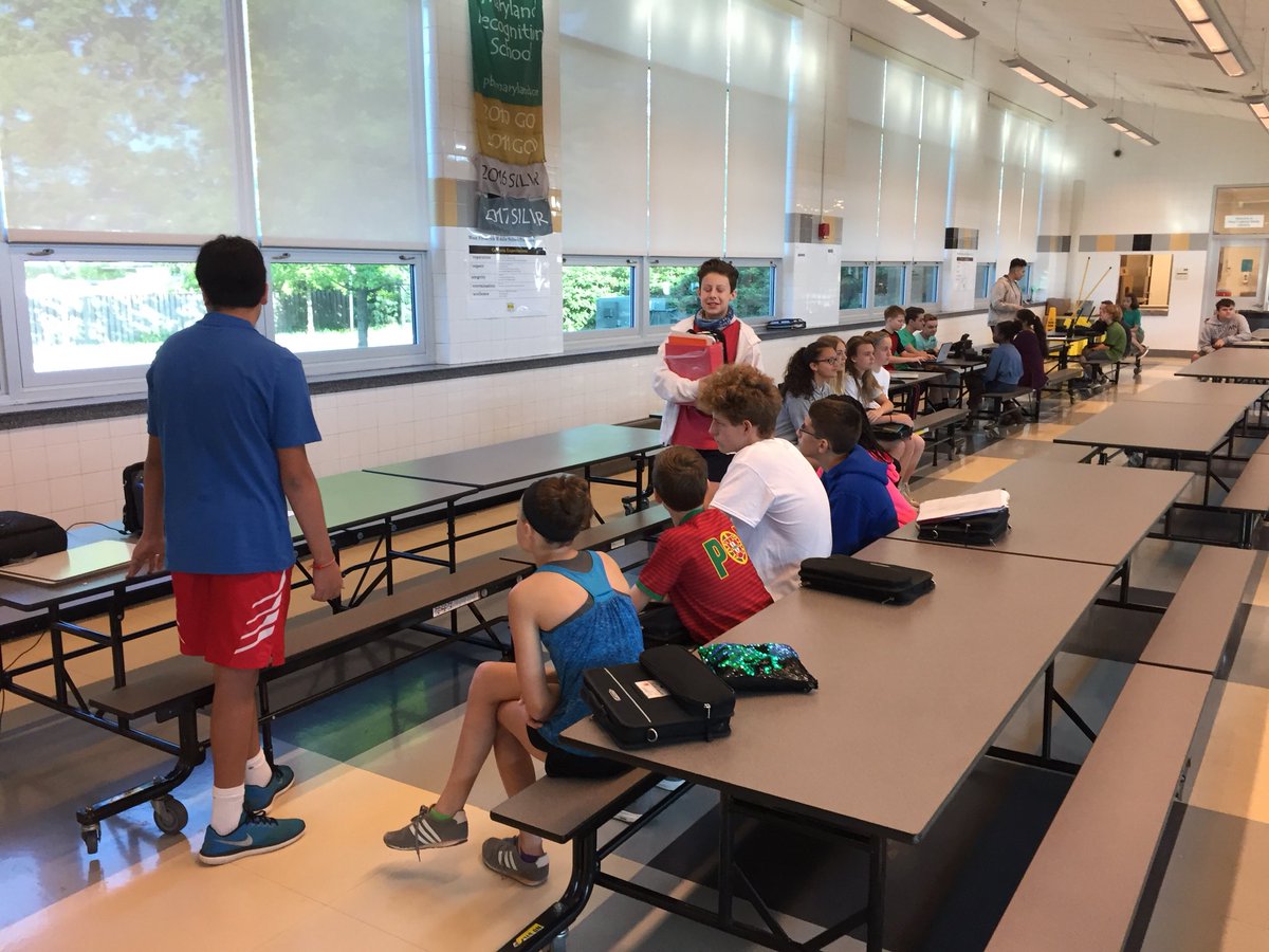 MiMSprincipal's tweet photo. Eighth grade Algebra students running station rotations this morning for seventh grade accelerated students. Topics include exploring slope, quadratic equations, completing the square, solving systems of equations, and more! @ThinkOutOfBox8 @NotUrAvgFCPSjoe @cincottapeter https://t.co/rjbAzglYy6