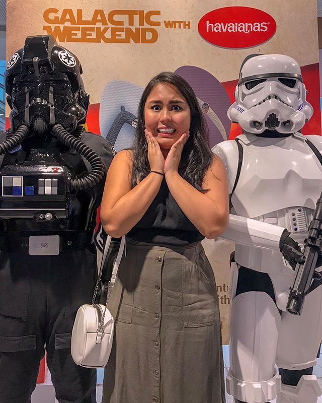 trishramos's tweet photo. Is the force with me? Galactic weekend with galactic new flip-flops from @havaianasphils ♥️ Create your own Star Wars Galactic pair too at participating All Flip Flops store! #HavAGalacticWeekend https://t.co/gDHoIj7yYK https://t.co/Ih9e35PU1N