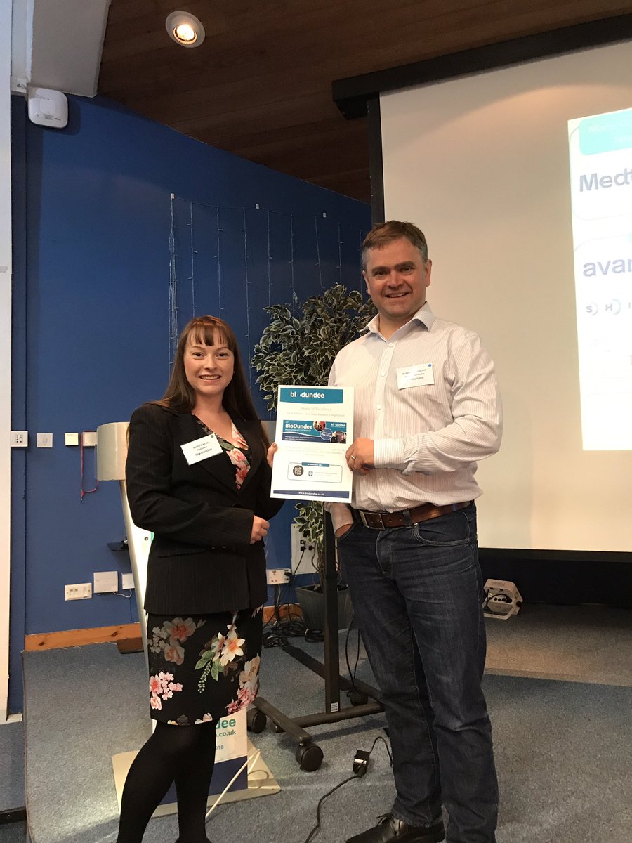 BioDundee's tweet photo. In4derm is the pitch perfect winner 🏆congratulations #BioDundee2018 https://t.co/JgGFAX3sPV
