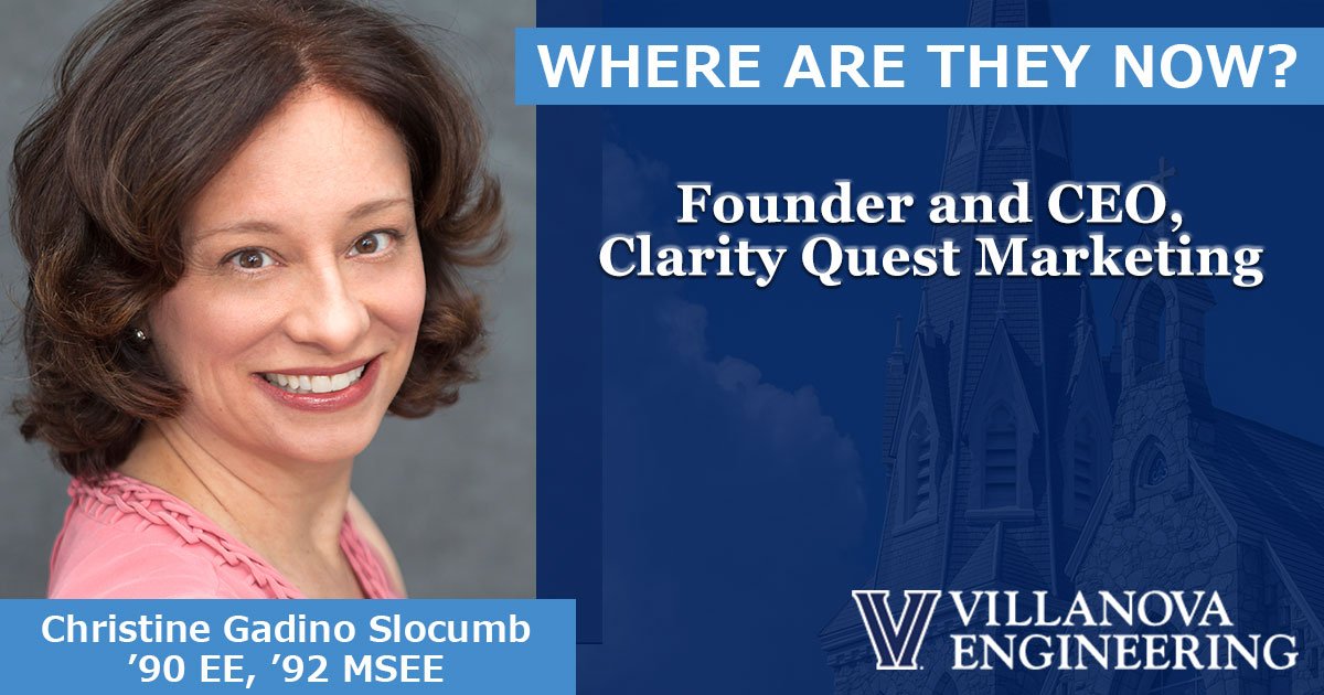 NovaEngineer's tweet photo. “Villanova taught me a love of learning, appreciation of creative thinking and respect for data integrity that has been a large part of my success in business and life.” #WhereAreTheyNow #NovaEngineer @CSlocumb https://t.co/qN5cGbjFXd