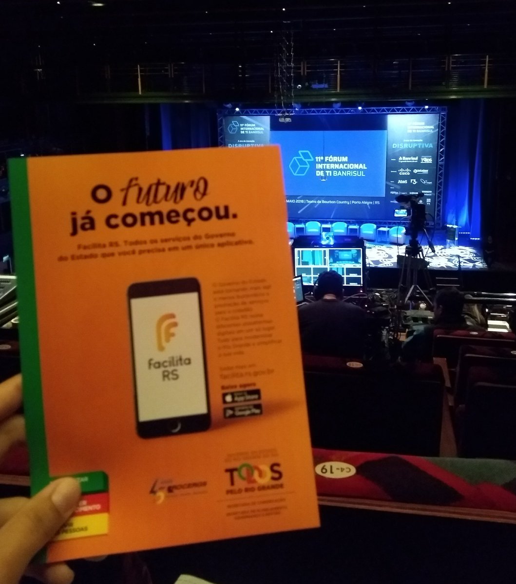 TIC_RS's tweet photo. Facilita RS presente no 11° Fórum Internacional de TI Banrisul.
#ForumTIBanrisul #FacilitaRS #GovernoDigital #TICRS https://t.co/s6kuD7MxrV