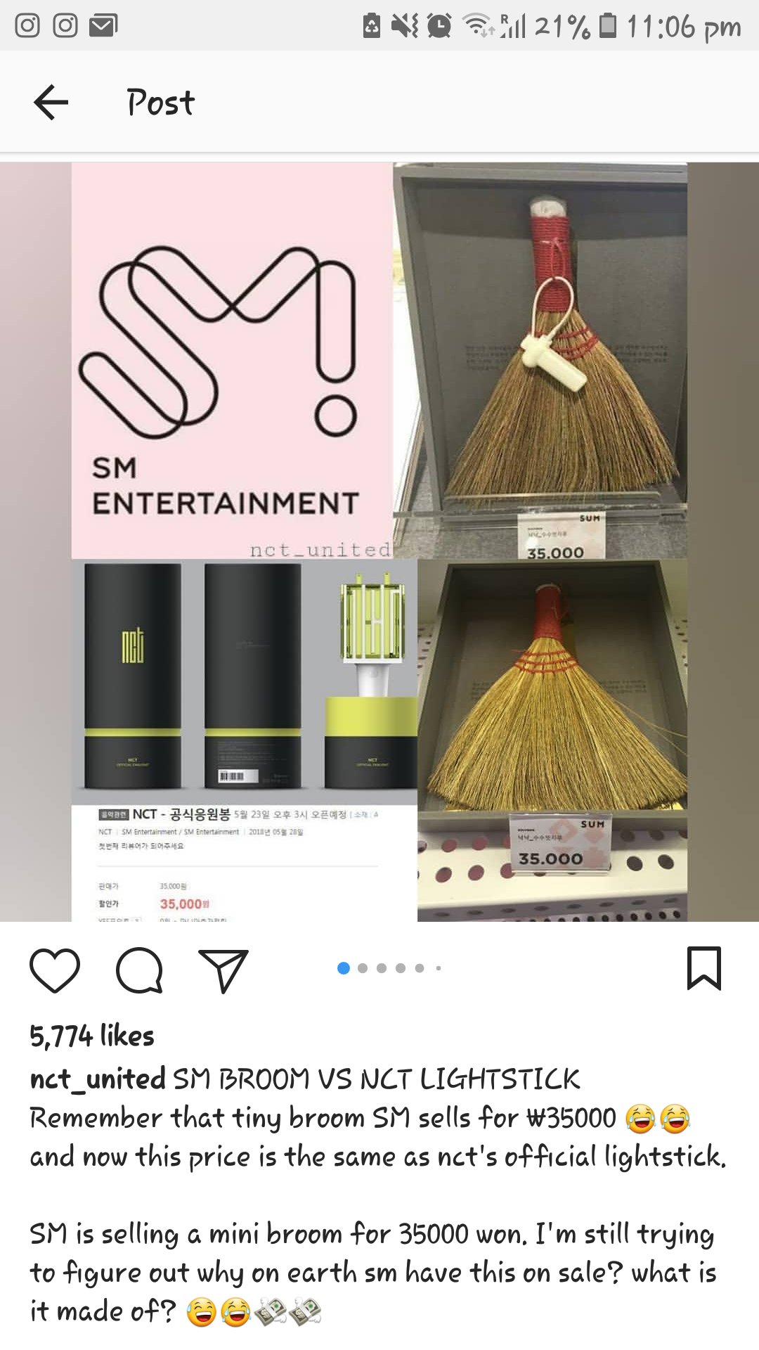 L 6 30 Y Twitterren 那扫把是用谁的毛做的还是怎样 谁神有钱也不是这样花买吧 Btw这其实是要说我们的荧光棒跟扫把 一样价值的意思吗 L 6 30 Y Twitterren 那扫把是用谁的毛做的还是怎样 谁神有钱也不是这样花买吧 Btw这其实是要说我们的荧光棒跟扫把 一样价值的意思吗