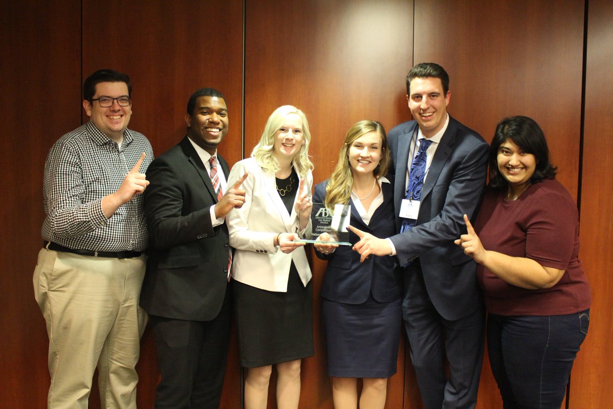 abalsd's tweet photo. In third place for the ABA Competitions Champion title was @DrakeLawSchool, winners of #ABAArbitration. Drake also had two national semifinalists at #ABANegotiation. https://t.co/uAVSPyuJ4E