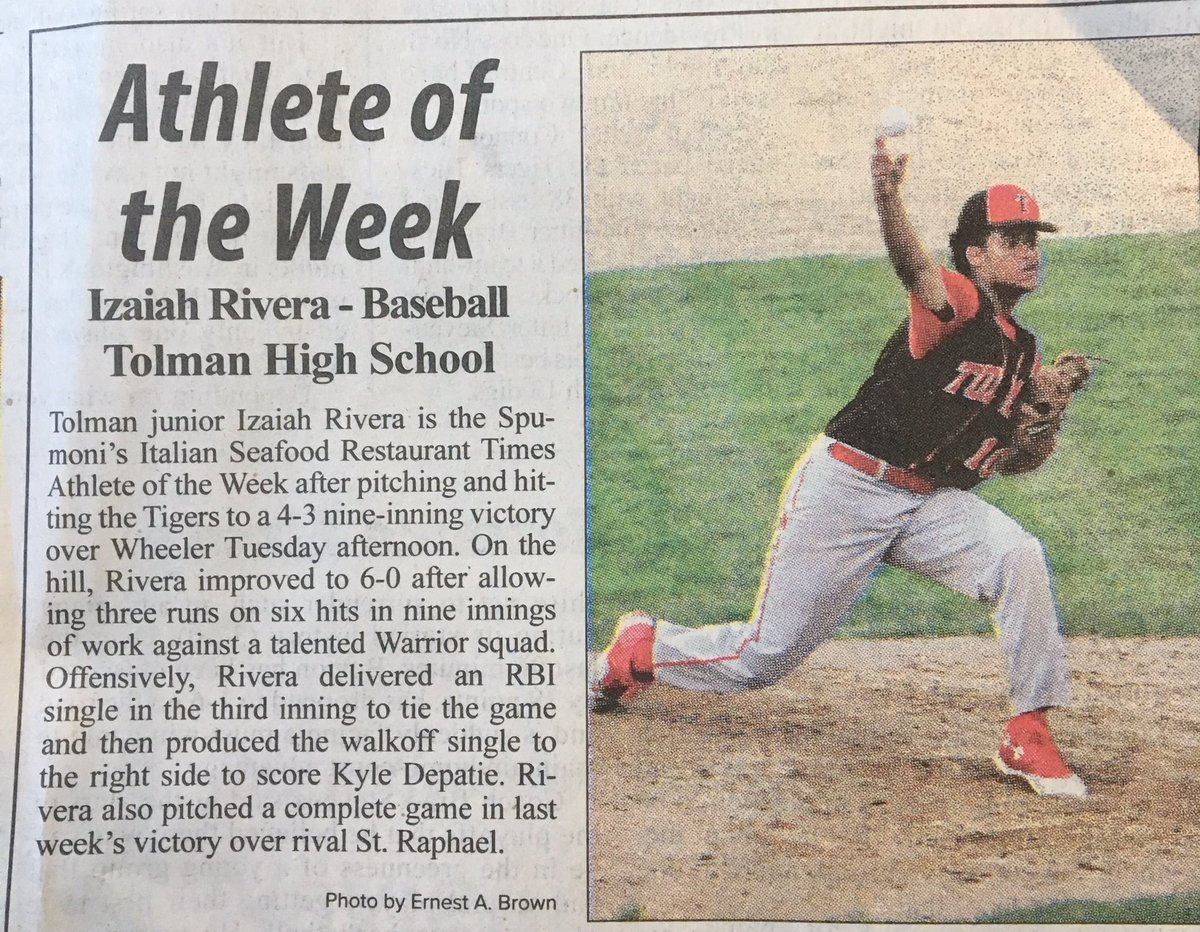 Tolman High Baseball tweet media