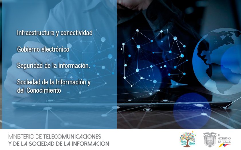 InfoJGomez's tweet photo. Retweeted Telecom Ecuador (@Telecom_Ec):

#VisiónEstratégicaMINTEL establece 4 ejes: https://t.co/FSvn7JDfsv https://t.co/ldwiIVly70