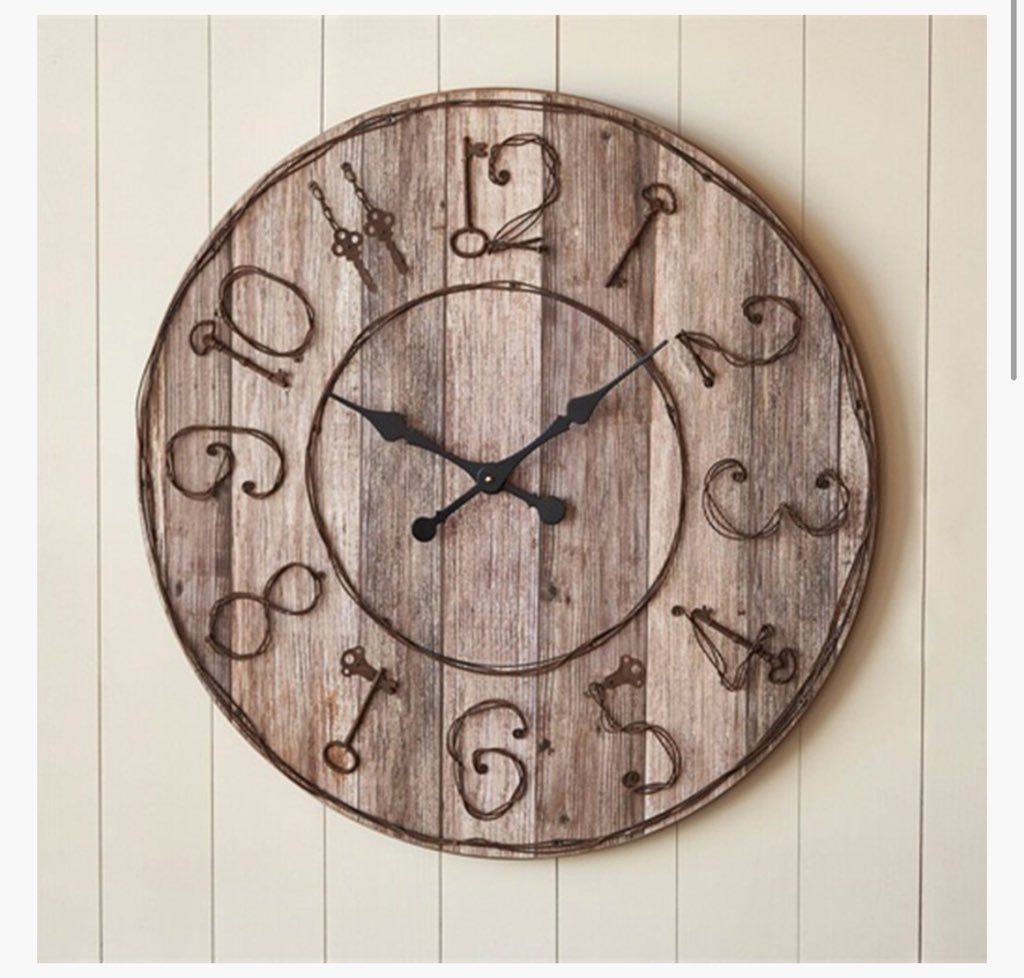 dragonflyjamien's tweet photo. MORE NEW ADDITIONS TO THE SITE!!

This Key Clock is so cute! 32 inches in diameter and would look awesome in my dining room!! Where would you all put this beautiful piece??

#key #clock #farmhouse #wall #snapdragon #home https://t.co/kVREfhtGi9