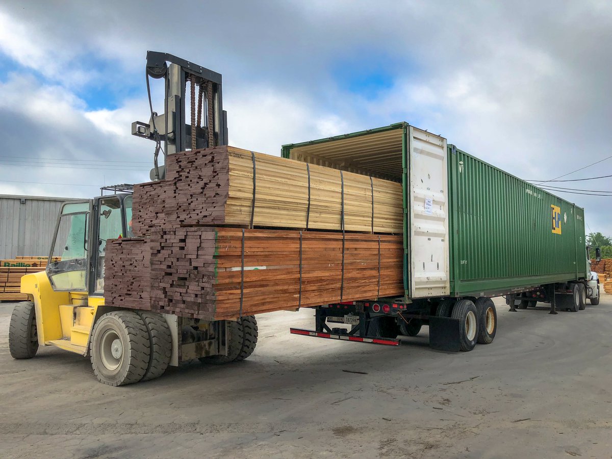 Baillie Lumber on Twitter "A mixed container of African Mahogany and Poplar, shipping out to a