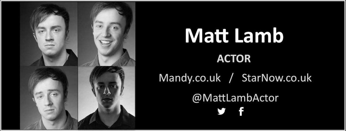 Check Out My Profiles! 
MANDY ACTORS: actors.mandy.com/uk/actor/profi…
STAR NOW: 
starnow.co.uk/profile/?m_id=…
FACEBOOK: 
facebook.com/MattLambActor/
#actorslife
