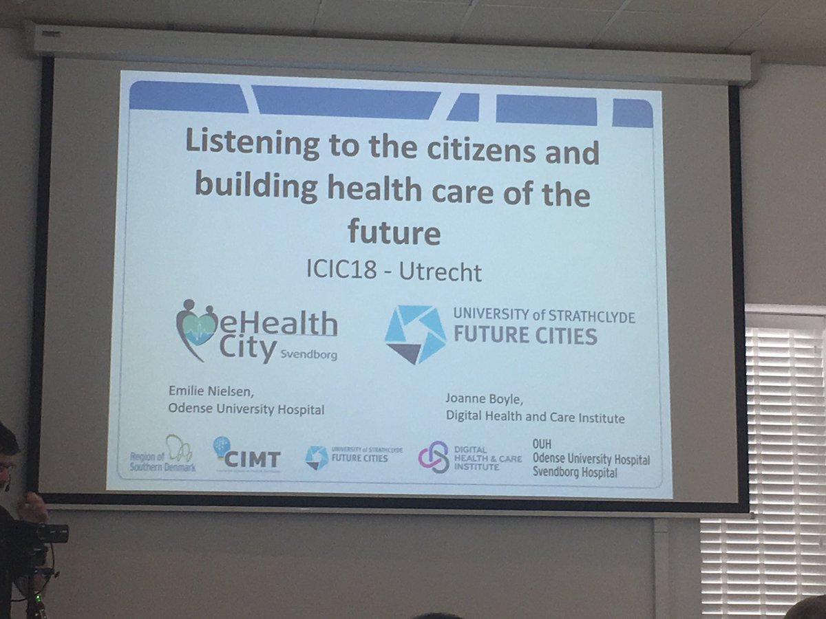 eHealth City Svendborg is spreading its ideas of taking citizen centred innovation to the next level @ICIC18, Holland. #ICIC18 <a href="/OUHhospital/">OUH Odense Svendborg</a> #Healthinnovations