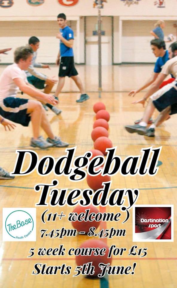 BaseYouthHook's tweet photo. Dodgeball is back with Josh after half term. To reserve your space, please email Sandra on manager@thebaseyouthcentre.co.uk

Please note the course starts 5th June and finishes 17th July (there are no sessions 12th or 19th June). https://t.co/oiXnj0oGIz