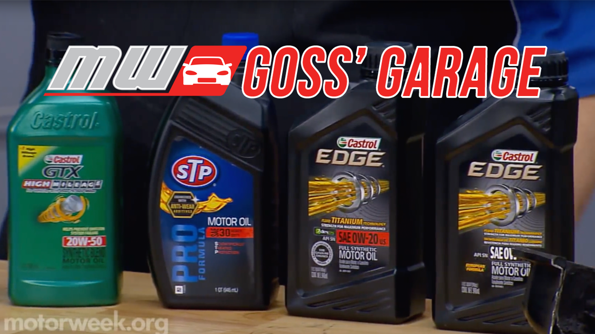 MotorWeek's tweet photo. How about a little #wednesdaywisdom? Pat Goss is talking about motor oil down at @gossgarage https://t.co/mkIkjvA6UH https://t.co/pZYLwCAvcY