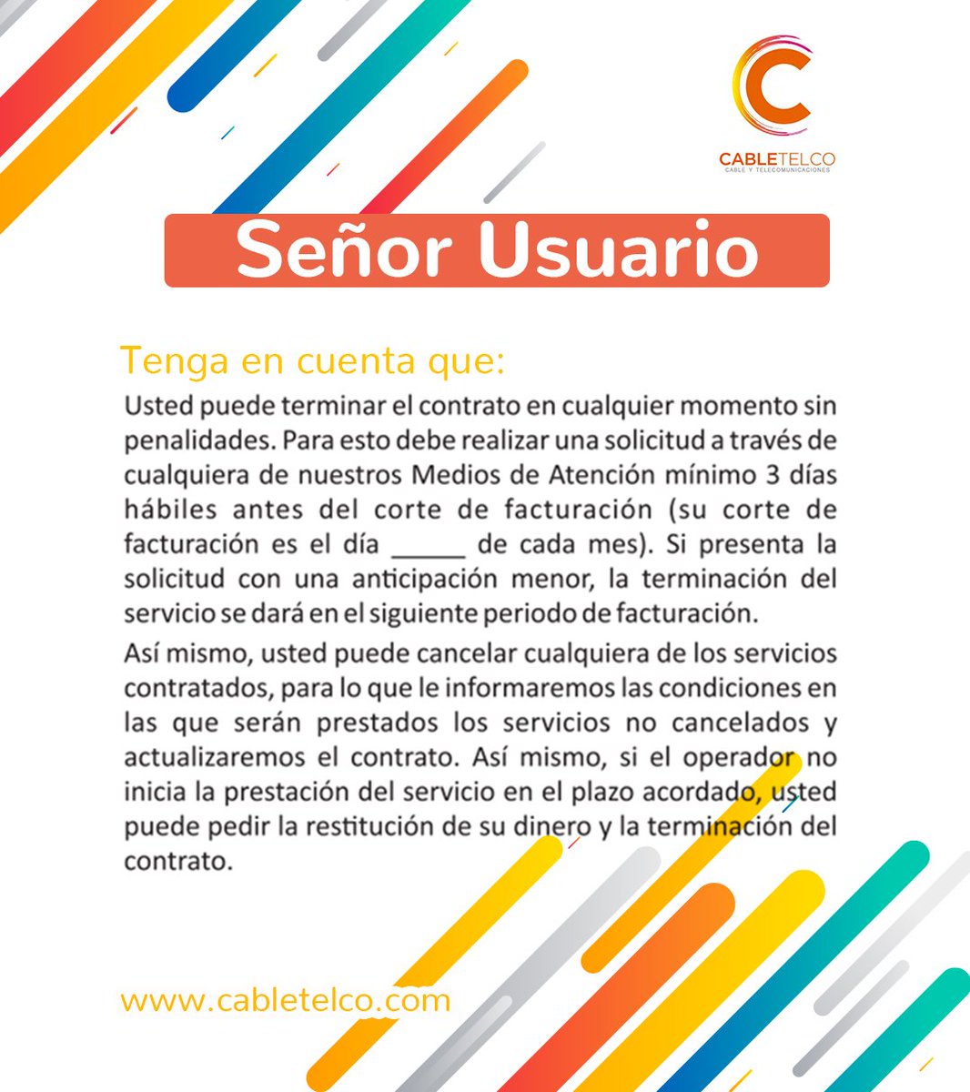 cabletelco's tweet photo. Esta información puede ser de tu interés. https://t.co/zu6Xyy5ItV