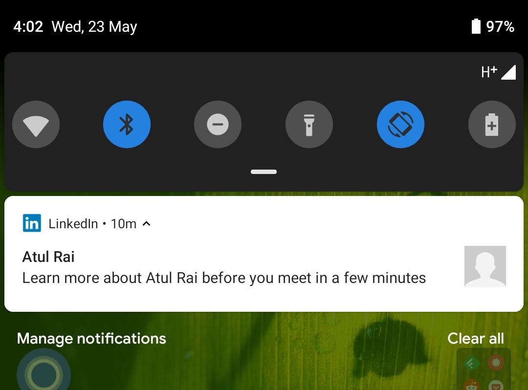baxiabhishek's tweet image. Whoa! Had a 4PM meeting with this person, and at 3:50PM, LinkedIn suggests this.

Probably Cortana learnt it from my Office 365 emails and shot it to my connected LinkedIn account.

(No, me and this person are not connected on LinkedIn.)