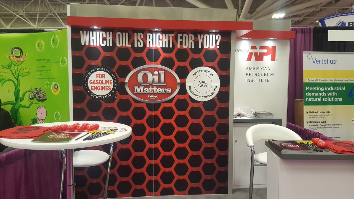 MotorOilMatters's tweet photo. Come visit us at booth # 541 at #STLE2018 today and tomorrow to learn more about motor oil and why high-quality #MotorOilMatters! #STLE #Tribology https://t.co/1UkemRJbcP