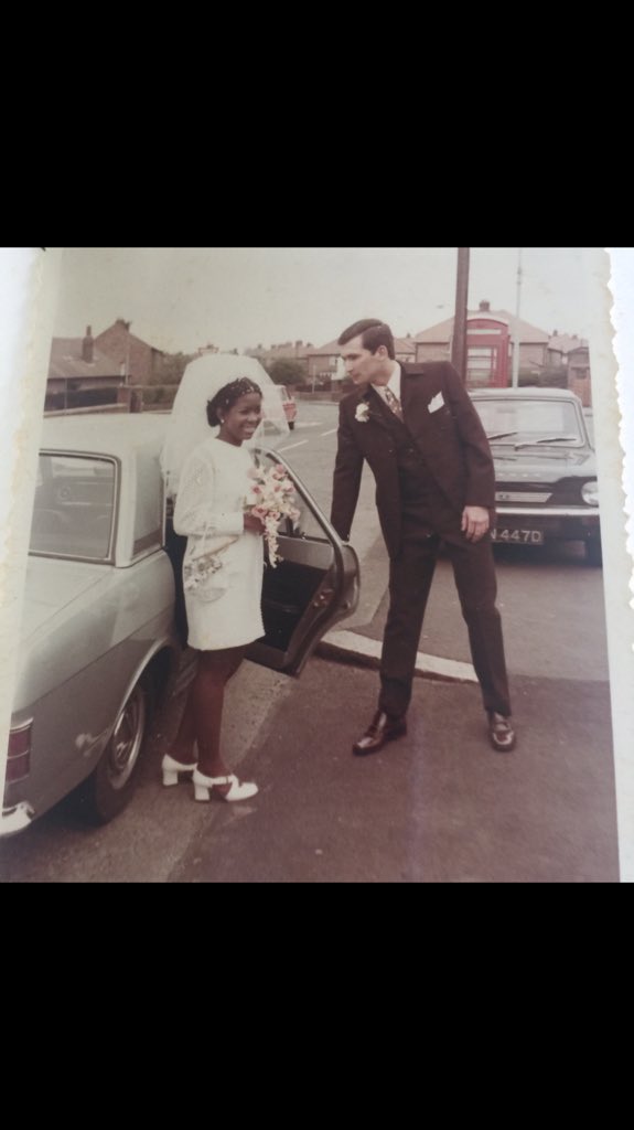For those wishing to get married and in doubt because they don’t have the money etc to have a fairy tale type wedding. It doesn’t matter. Love and our Lord is all you need. Damp,dull English Saturday morning, with a handful of friends 48 years ago we married. Enjoy pics with me