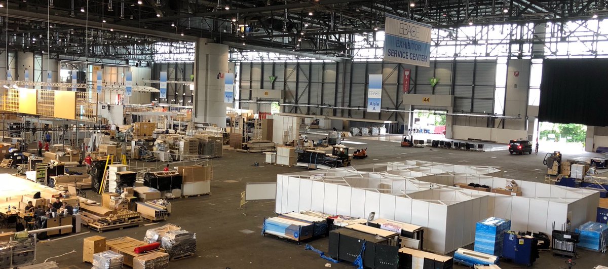 ebace's tweet image. Set-up begins for #EBACE18 - we can’t wait to welcome you to Geneva!