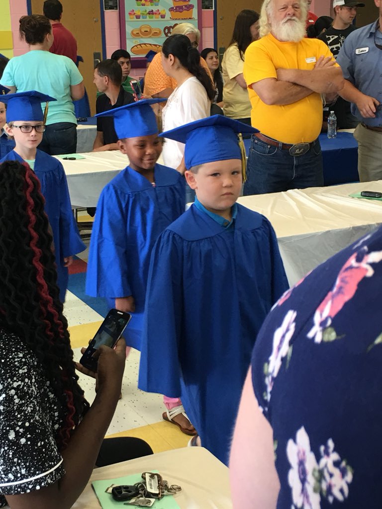 coachblawson's tweet photo. Kindergarten graduation day for Blaise. He had to say what he wanted to be when he grows up and he said, βfootball player!β You know it! #futurejacket #c/o2030 #jdcsprimary πππ― https://t.co/mLOlvmhROs