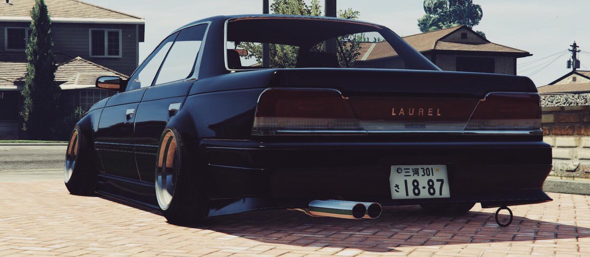 Just_Rik0's tweet photo. #GTAV #GTAVMOD #GTAOnline #GTAPhotographers #GTAPC #GTAVMODDING #Rockstar #Nissan #Laurel #C33 #RB26 #SSR #MESH #Drifter #Oldschool #Japan #Stance #InfiniteSadness #GTRPOWER #Classic #Touge #Drift https://t.co/g5Rpnb8yYB