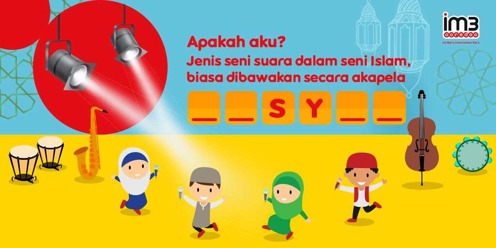 Ada yang masih ingat grup musik Snada atau Raihan? Apa nama jenis seni suara yang mereka bawakan? Retweet post ini, reply jawabanmu dgn hashtag #TebakTebakanSahur #UnlimitedYouTube dan mention 2 teman! Ada pulsa 25K untuk 5 pemenang. Lihat cara ikutan di im3.do/qSR