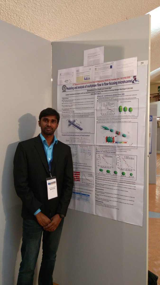 sekhariitkgp's tweet image. It was really nice🤹 opportunity to shake hands 🤝 with worldwide🌏 researchers🤵 and pioneer Professor's. Really enjoyed my poster presentation at #ISCRE_25. My sincere thanks to scientific and organising team. #Multiphase_flow #Future_goals #mCFD_Group #IIT_Kgp.
#florence😍