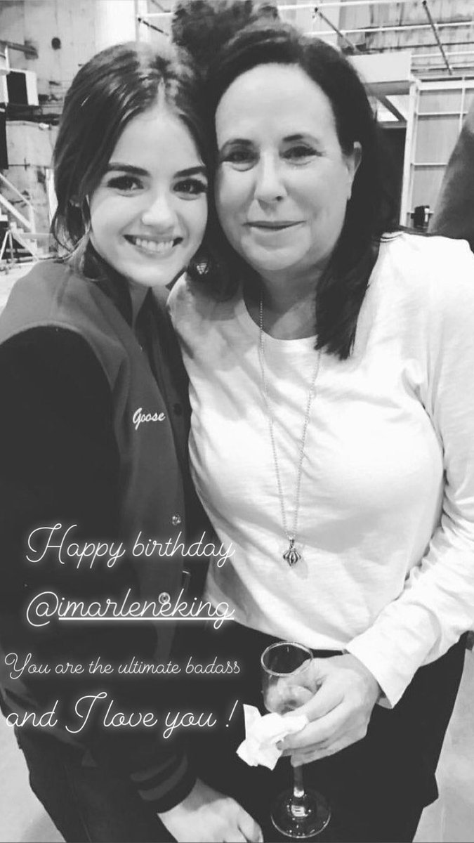 PLL_random's tweet image. Las felicitaciones del #PLLCast a Marlene en su cumpleaños