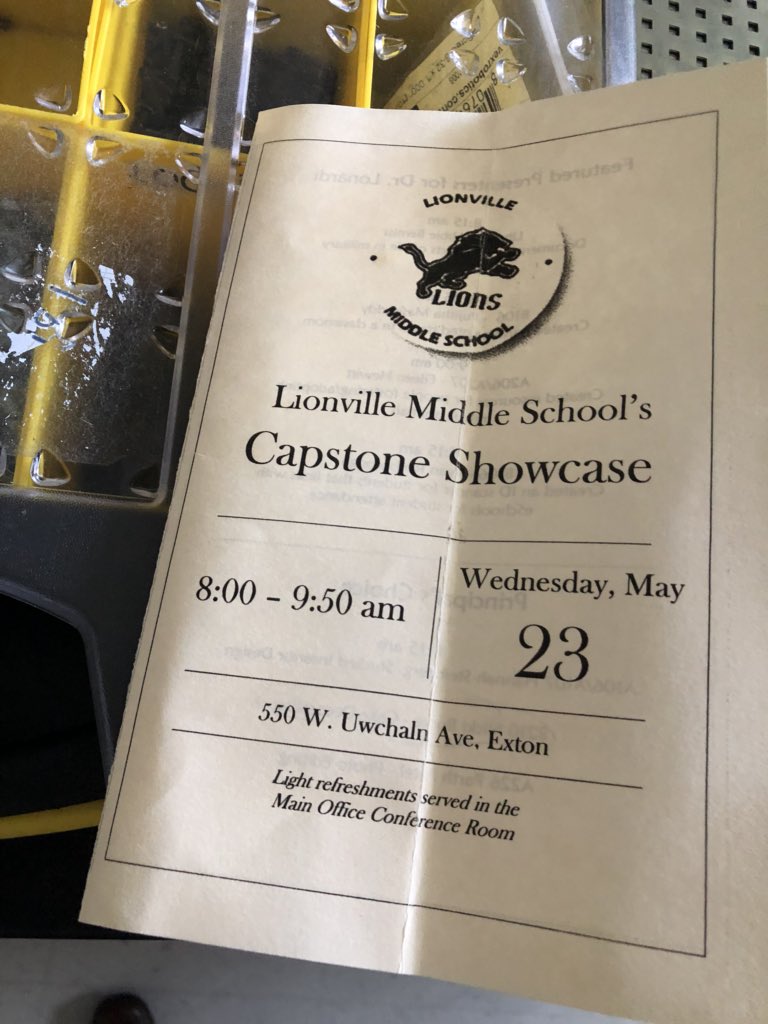 DASD_DMS's tweet photo. #LMSCapstone Another #awesome project and experience from some #passionate @DASD_LMS students! Great work, Eileen and Team! #edchat #mlts #mltsfilm #LionNation https://t.co/RoRC15Yifc
