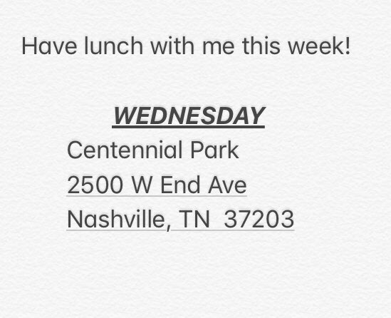 SheikCooks's tweet photo. Come meet me at Centennial Park for lunch today! 11A-1P
#KeepDreaming #SheikCooks #KoutureEvents #STILLDreaming #SassySouthernFusion #PreacherChef #DetroitChef #NashvilleChef #privatechef #313tothe615 #ThatSweetHottness #Hallelujah #FriedChicken #Yachecia #MasterChef #Top5 https://t.co/zXTc0iMZTM