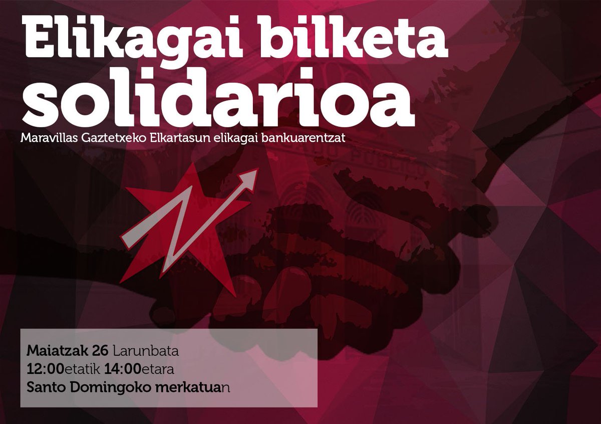 maravillasGTX's tweet photo. Hemen dituzue pasaden ostiralean Elkartasun Elikagai Bankuaren aurkezpenean ateratako zenbait argazki. Larunbat honetan bilketa publiko bat egitera aterako gara! @AhotsaInfo @AldeZaharrekoGM @autodefentsare @martesALsolNaf @PAHHUTNavarra @Zabaldi @auzoenea @IAIturrama https://t.co/yeaLkUxrJT