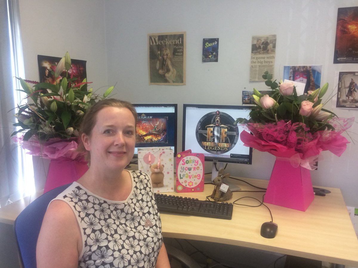 BecsBate's tweet image. Time to clear my desk. What a lovely send off! Spent an amazing 4 years at @Nomadgames I will miss you all. #leaving #NewBeginnings