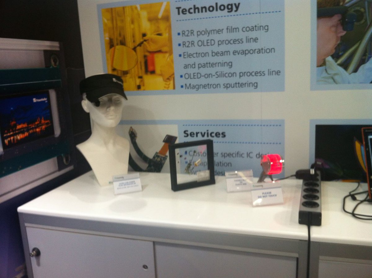 FraunhoferFEP's tweet image. Meet us at booth no. 613, German Pavilion! We will be happy to present latest OLED microdisplays and research results at our booth! #DisplayWeek18