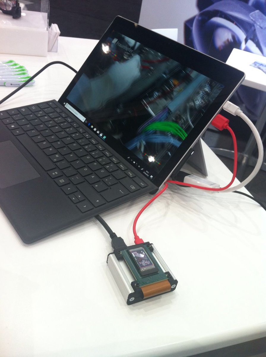 FraunhoferFEP's tweet image. Meet us at booth no. 613, German Pavilion! We will be happy to present latest OLED microdisplays and research results at our booth! #DisplayWeek18