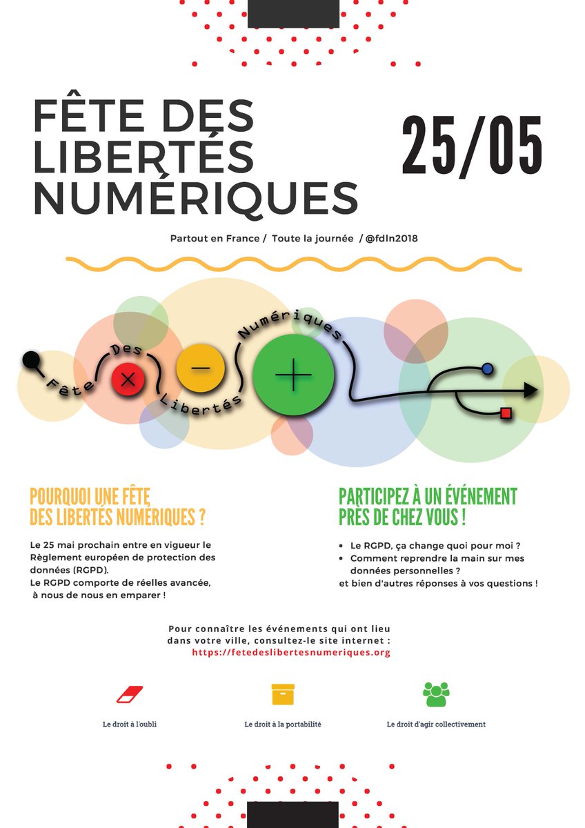 Trans Europe Experts (@teuropeexperts) on Twitter photo #fdln pour célébrer l'entrée en application du RGPD et fêter nos nouveaux droits numériques ! Des évènements de vulgarisation toute la journée du 25 mai et une grande célébration citoyenne, à 18h00, Place de la république #fdln pour célébrer l'entrée en application du RGPD et fêter nos nouveaux droits numériques ! Des évènements de vulgarisation toute la journée du 25 mai et une grande célébration citoyenne, à 18h00, Place de la république