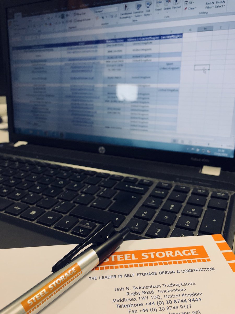 BTSCIRN's tweet photo. Hi everybody ! 🇬🇧

It’s the second week that I’ve worked for Steel Storage, a company that designs, manufactures &amp; installs self storage solutions.
Today I finished my prospects database, so it’s time to enter the information in the CRM system! 

See you soon ! 
@MelinaTigrine https://t.co/xDNMjUKRhw
