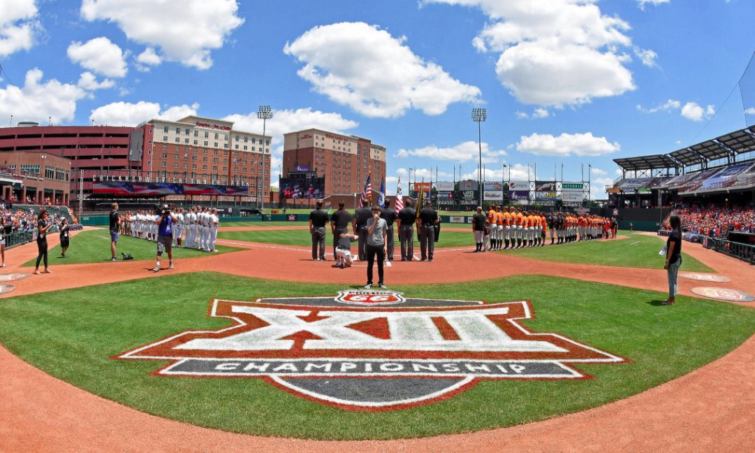 crabtownokc's tweet image. It's that perfect time of year again in #OKC ...the 2018 @Big12Conference Baseball Tournament kicks off today in @_Bricktown -- who's your team?? #FavoriteWeek