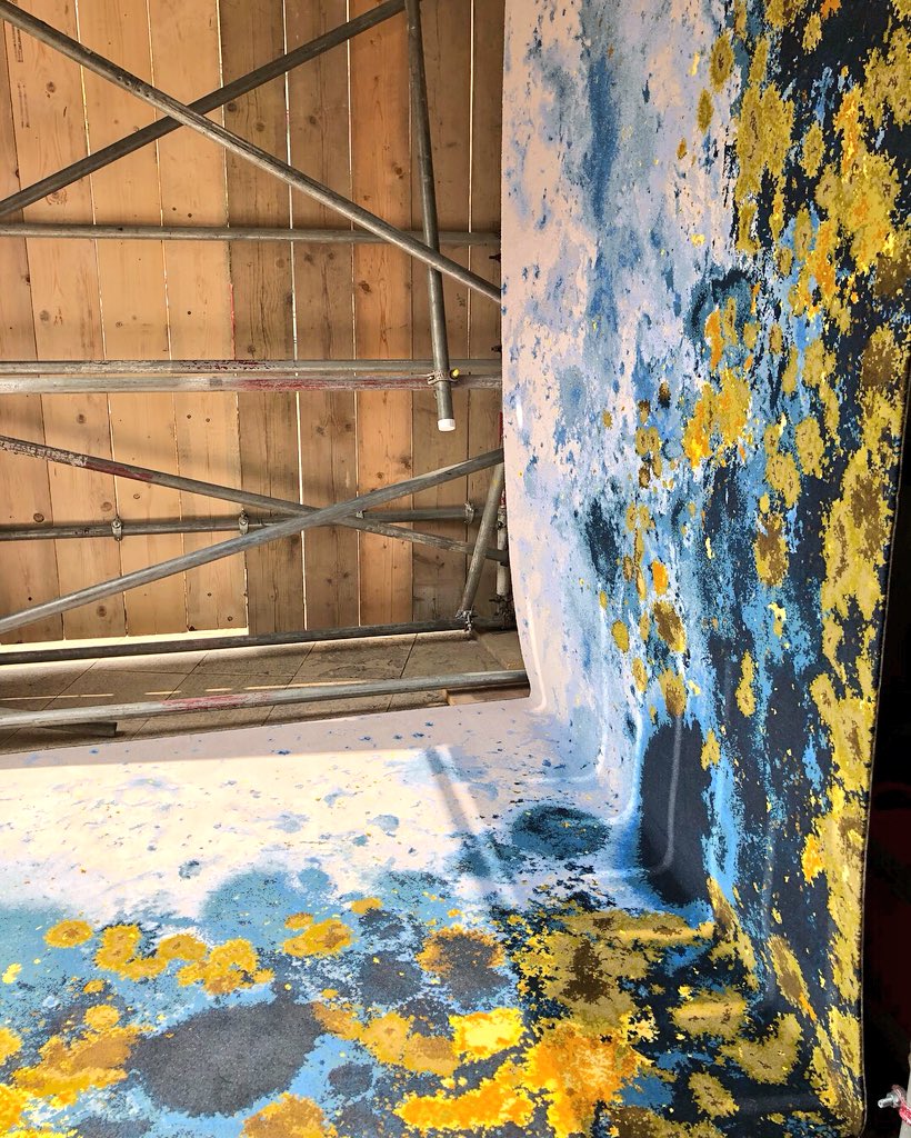 Rachel_Usher's tweet photo. Expert carpet manufacturer @BrintonsCarpets launch the new #craigendcollection at @clerkenwelldesignweek this year, designed by their long-term collaborators @TBeasties - the collection inspired by textures from the natural world. โค๏ธ #CDW2018 #clerkenwelldesignweek https://t.co/LrQg8bYNUR