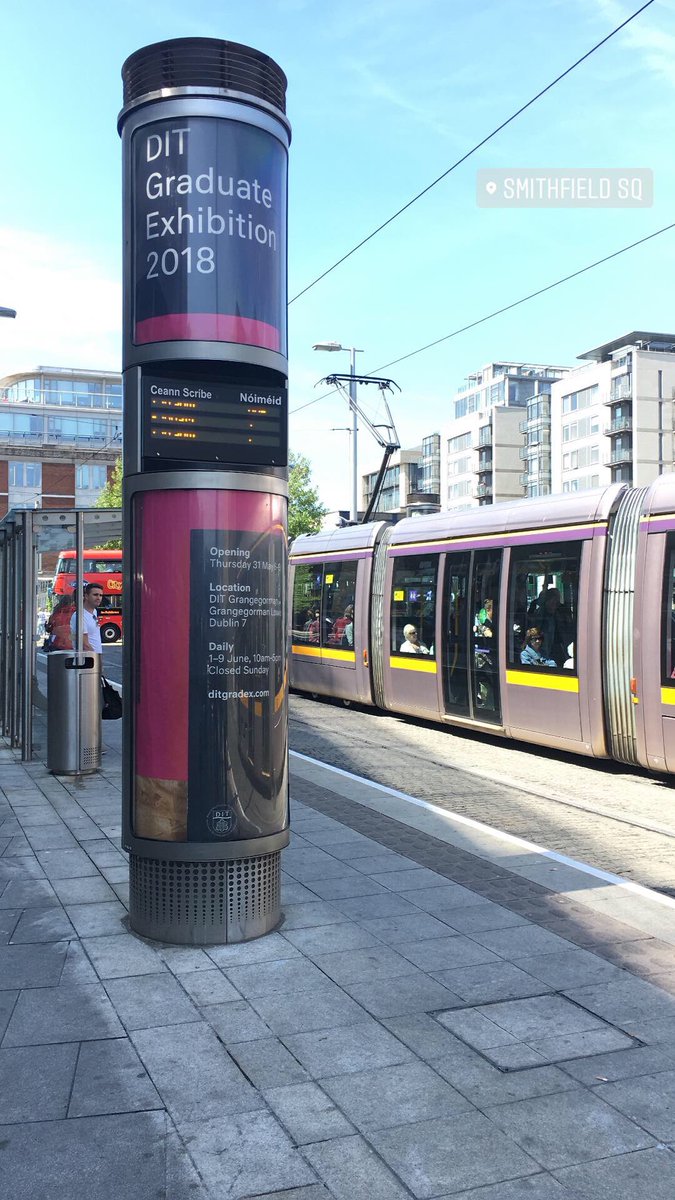 DSCA_X's tweet photo. This is the Smithfield Luas stop. Just 8 days to go until opening night, May 31 at 6pm #ThisIsDIT https://t.co/HCsfvMWKWi