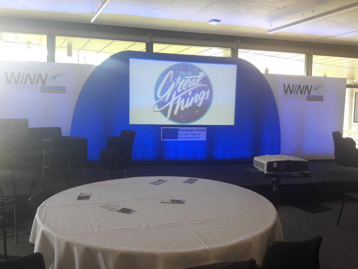 BrandRefinery's tweet photo. We are at the @winnweds #GreatThingsEvent today and tomorrow celebrating #innovation across #Worcestershire. #WorcestershireHour. https://t.co/smzNx973M4