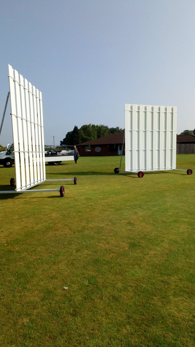 DurantSports_'s tweet photo. New sight screens installed at @cuckneycc - our screens come with 1 years free @extracoverins insurance #sightscreen #cricket #insured #covered #cricketclub https://t.co/lJagfGleqf