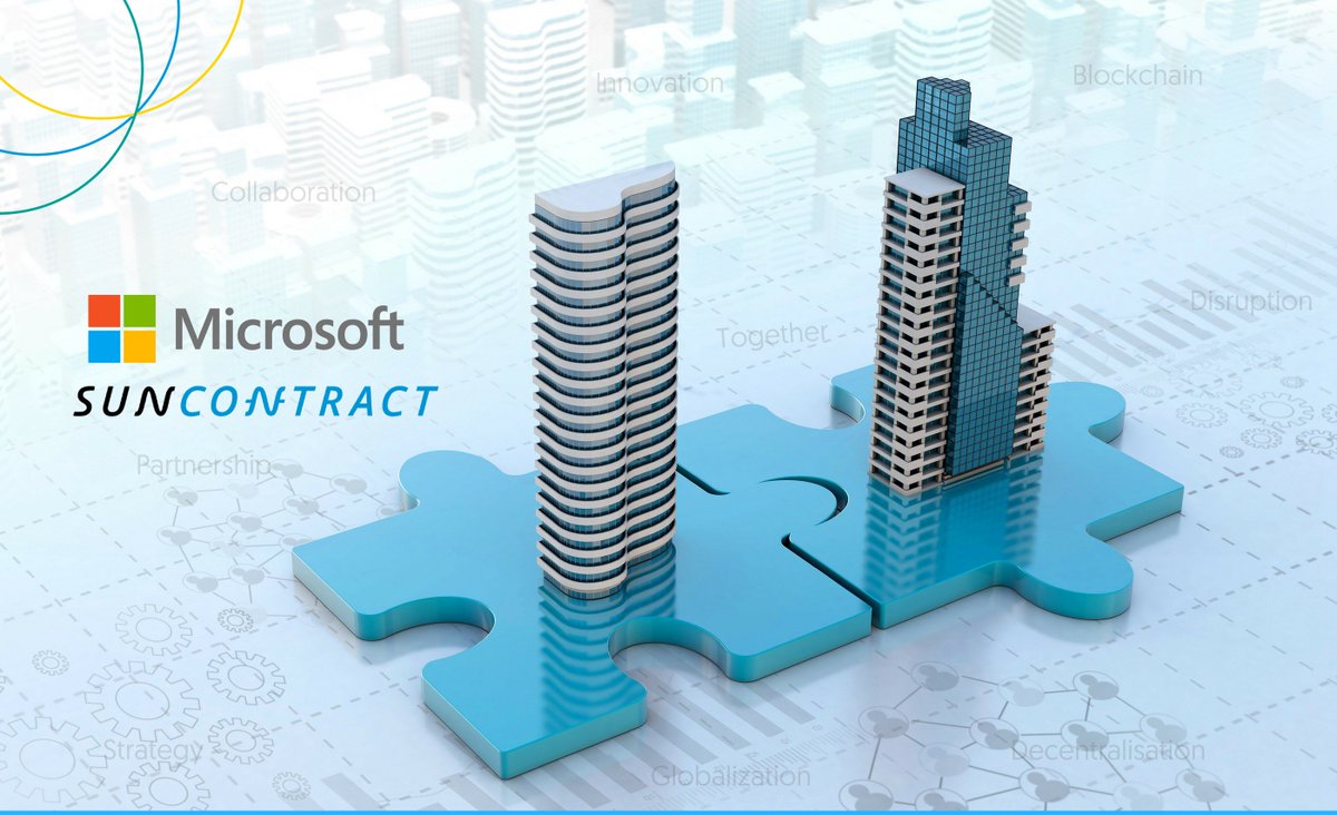 #BREAKINGNEWS:  #SunContract today announced that it has entered into a strategic partnership with #Microsoft. medium.com/@SunContract/s…