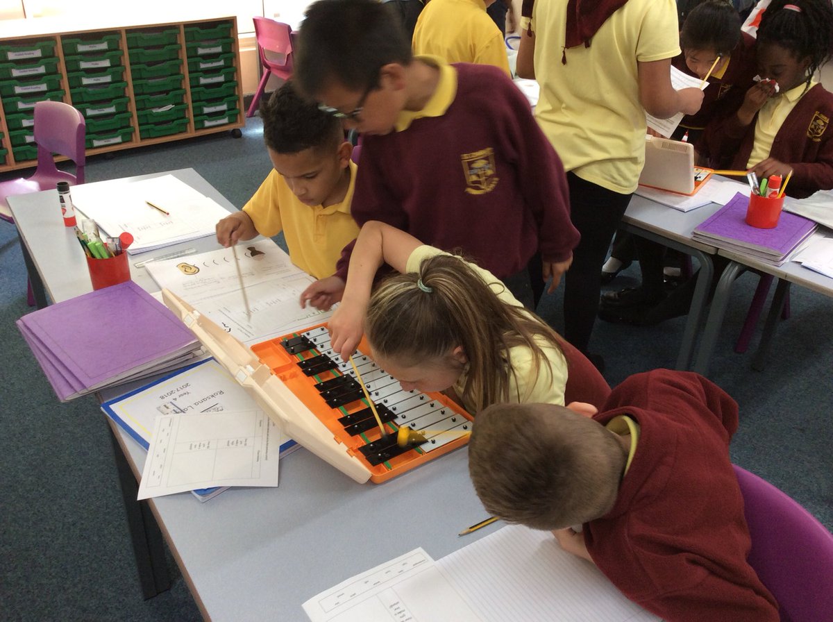 stcharleshullY4's tweet photo. This afternoon we explored pitch using percussion instruments https://t.co/jpopSLB01P